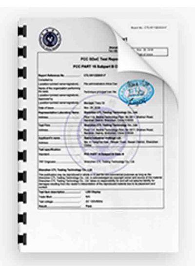 IC certificate (accredited lab)